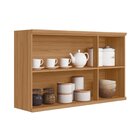 Armário Aereo Duplo 72x120x33 Cm Selene Jequitibá/off White F