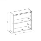 Armário Aéreo Duplo 80cm Allure Linea Brasil