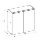 Armário Aéreo Duplo 80cm Allure Linea Brasil