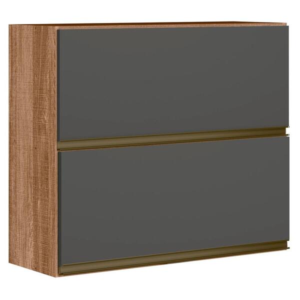 Armario Aereo Duplo Basculante 80cm Mdf Kali Premium 12212x6