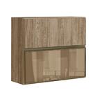 Armário Aéreo Duplo Basculante Kali Premium 1 Porta De Vidro