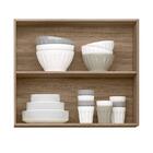 Armário Aéreo Duplo Basculante Kali Premium 1 Porta De Vidro