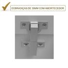 Armario Aereo Duplo Basculante Vidro Reflecta 80cm Mdf Kali P