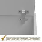 Armario Aereo Duplo Basculante Vidro Reflecta 80cm Mdf Kali P