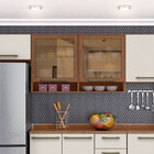 Armário Aéreo Duplo C/ Nicho 1,20m 2 Portas Com Vidro Reflect