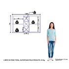 Armário Aéreo Duplo Com Garrafeiro 120cm Favorita Cinamomo/pr