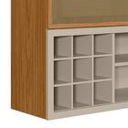 Armário Aéreo Duplo Porta Com Vidro Reflecta 100% Mdf Nature