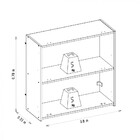 Armário Aéreo Duplo Ripado 100% Mdf Nature Michelangelo Linea