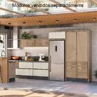 Armario Aereo E Balcao 1p 2g Vidro Mdf Kali Nicioli