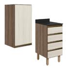 Armario Aereo E Balcao 1p 4g 40cm Mdf Kali Nicioli