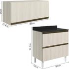 Armario Aereo E Balcao 2 Gavetas Mdf Kali Nicioli