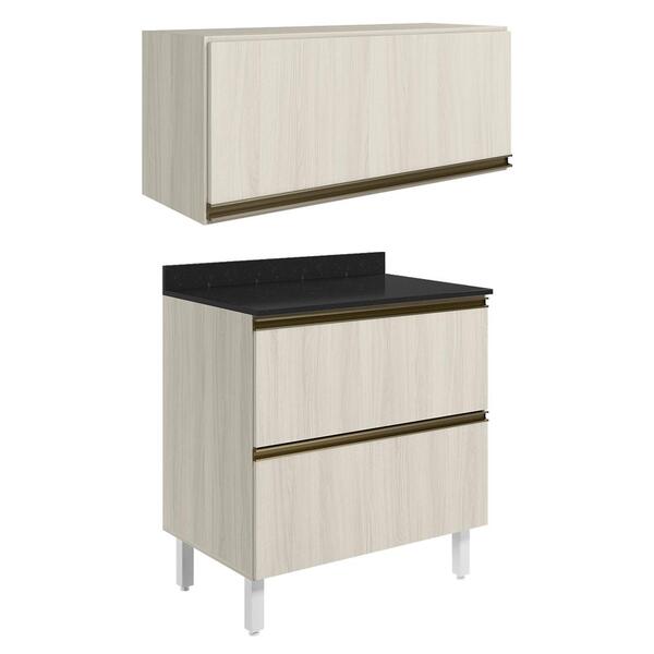 Armario Aereo E Balcao 2 Gavetas Mdf Kali Nicioli