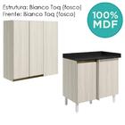 Armario Aereo E Balcao Canto Reto Mdf Kali Nicioli