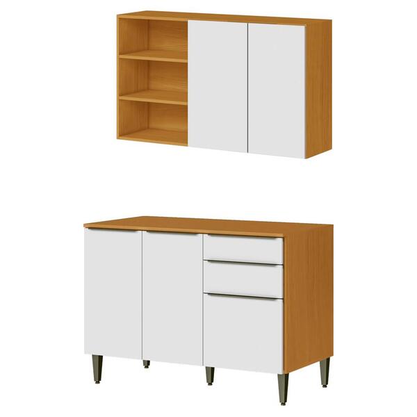 Armario Aereo E Balcao Com Tampo 120 Cm Armoveis