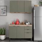 Armario Aereo E Balcao Com Tampo 120cm Fi0010 Demobile