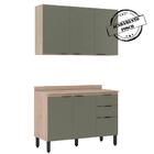 Armario Aereo E Balcao Com Tampo 120cm Fi0010 Demobile