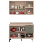 Armario Aereo E Balcao Com Tampo 120cm Fi0010 Demobile