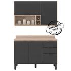 Armario Aereo E Balcao Com Tampo 120cm Fi0012 Demobile