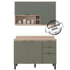 Armario Aereo E Balcao Com Tampo 120cm Fi0012 Demobile