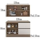 Armario Aereo E Balcao Com Tampo 12544x12550 Pln