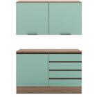 Armario Aereo E Balcao Com Tampo 12544x12592 Pln