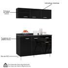 Armário Aéreo E Balcão De Cozinha 120cm Com Tampo Classic Z46