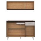 Armário Aéreo E Balcão De Cozinha Com Pia Inox 120cm Classic