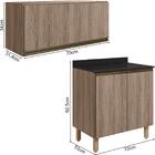 Armario Aereo E Balcao Mdf 70cm Kali Nicioli