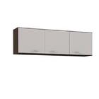 Armário Aéreo E Balcão Para Cuba Chocolate/off White - Fdecor