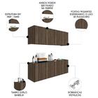 Armário Aéreo E Balcão Para Lavanderia 118cm Monna Freijó Z34