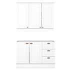 Armario Aereo E Balcao Para Pia 120 Cm Americana Henn