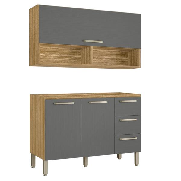 Armario Aereo E Balcao Para Pia 120cm 780x754am Ktp