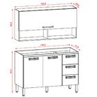 Armario Aereo E Balcao Para Pia 120cm 780x754am Ktp