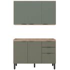 Armario Aereo E Balcao Para Pia 120cm Fi0009 Demobile