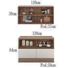 Armario Aereo E Balcao Para Pia 12544x12536 Pln