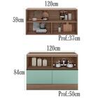 Armario Aereo E Balcao Para Pia 12544x12536 Pln