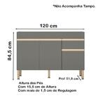 Armario Aereo E Balcao Pia 120 Cm 2959x2960