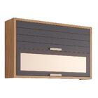 Armário Aéreo Eloise 120cm 2 Portas Basculantes Com Vidro - M