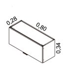 Armário Aéreo Em Aço 1 Porta Horizontal Exclusive Itatiaia Pr