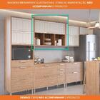 Armario Aereo Estela 120 Cm Com 1 Porta Basculante E Nicho