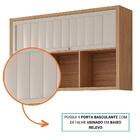 Armario Aereo Estela 120 Cm Com 1 Porta Basculante E Nicho