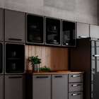 Armário Aéreo Estilo 3 Pt Grafite