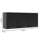 Armário Aéreo Estilo 3 Pt Grafite