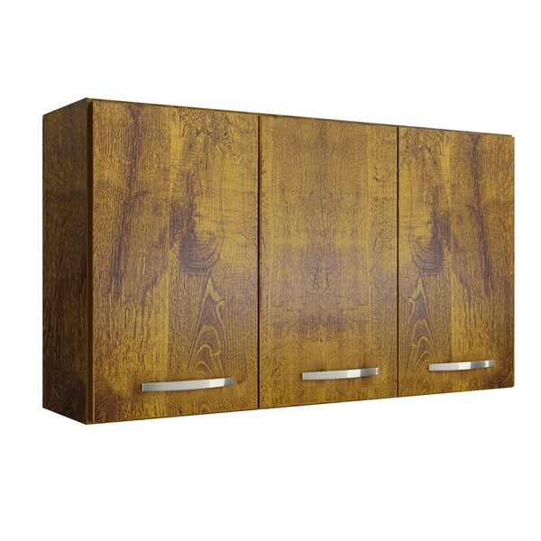 Armário Aéreo Etios 3 Portas Kaiki Móveis Rovere