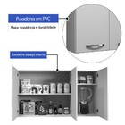 Armário Aéreo Etios 3 Portas Kaiki Móveis Rovere