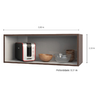 Armário Aéreo Evidence 1 Porta 80 Cm Poliman