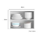 Armário Aéreo Evidence 2 Portas 80 Cm Poliman