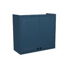 Armário Aéreo Évora 2 Pt Azul Orion 80 Cm