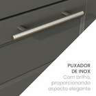 Armário Aéreo Fettuccini 1 Pt Branco E Cinza 40 Cm