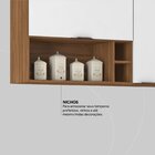 Armário Aéreo Firenze 120cm 2 Portas - Nicho Amendola Touch/b